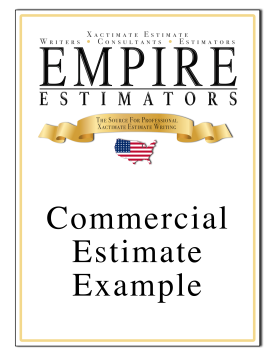 Commercial Xactimate Estimate Cover